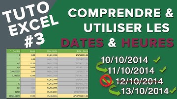 Excel #3 - Comprendre et utiliser les dates et les heures
