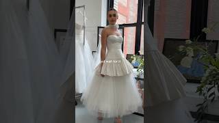 Just wait for it…🤩 | Bridal Fashion Week | The Knot #shorts