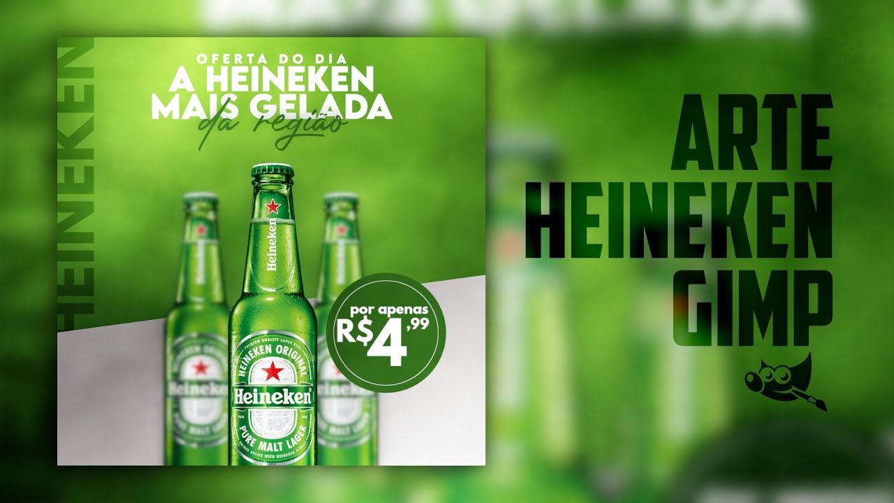 ARTE HEINEKEN SOCIAL MEDIA | GIMP TUTORIAL