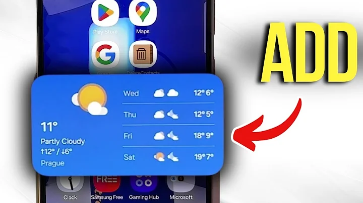 Samsung Galaxy A56 Tutorial - Easily Add and Customize a Weather Widget on Your Home Screen
