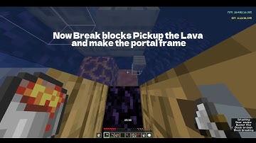 2x1 Magma Portal Making Tutorial - BlokrMC #speedrunning