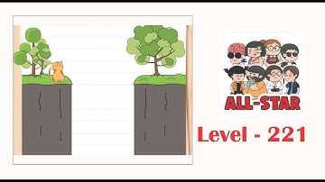 Brain test all star level 221 The cat must get to the other side.