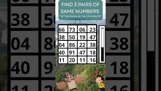 Find 3 PAIRS of identical Numbers to WIN!