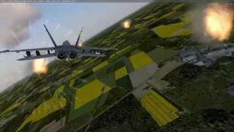 Heavy flak in P3dv4 with FSCAI Simdirector