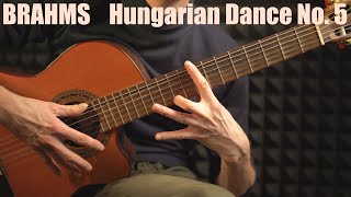 BRAHMS Hungarian Dance No. 5 | Guitar - Filippov Ilya