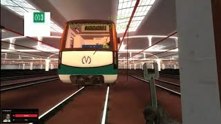 Поезд Юбилейный 81/722/723 на НВЛ Метро Спб Garry&#39;s mod metrostrostroi