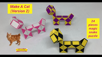 Make A Cat (version 2) - 24 Pieces Magic Snake Puzzle @snakelordmagicsnakepuzzletutor