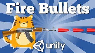 How to Fire Bullets in Different Directions in Unity game. Simple 2D tutorial.