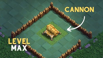 Cannon | Upgrade Level 1 to Max | Builder Base | Clash of Clans | Clash Cuts