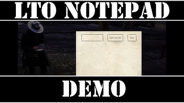 RedM - LTO NotePad - Demo - Vorp-Core