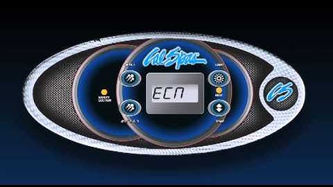 The control panel of your Cal Spas