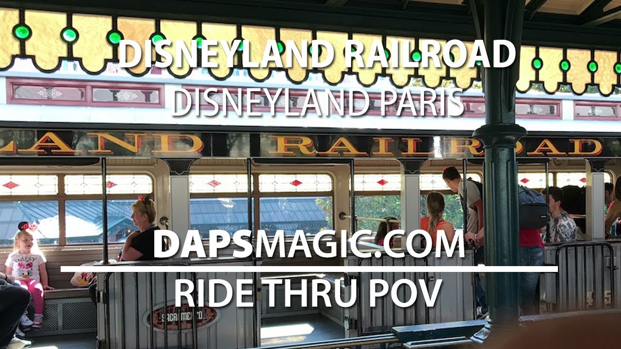 POV Disneyland Paris Railroad Ride Through - October 2017