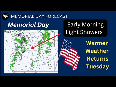 Memorial Day begins wet, little total rainfall