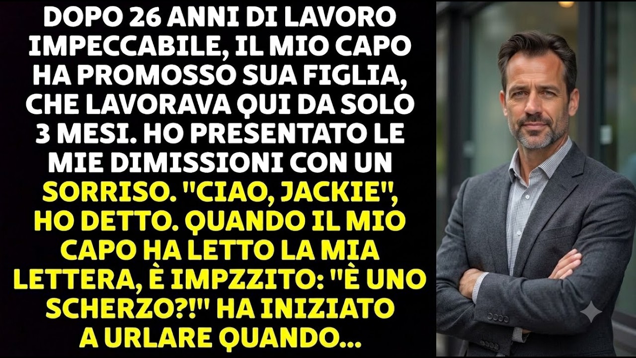 “Congratulazioni a Jackie, la nostra nuova vicepresidente della strategia.” Quelle parole mi caddero addosso come un macigno. Ventisei anni di fedeltà alla stessa azienda, promesse mai mantenute,...