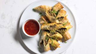 Thai Style Baked Spring Rolls w Mushrooms & Chicken by Chef Mike Ward 3,774 views 7 years ago 2 minutes, 9 seconds