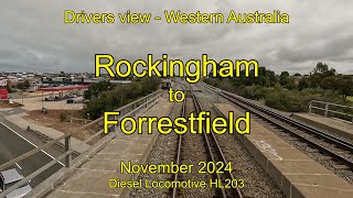 Drivers view WA, Rockingham to Forrestfield, Nov 2024 Drivers view WA, Rockingham to Forrestfield, Nov 2024