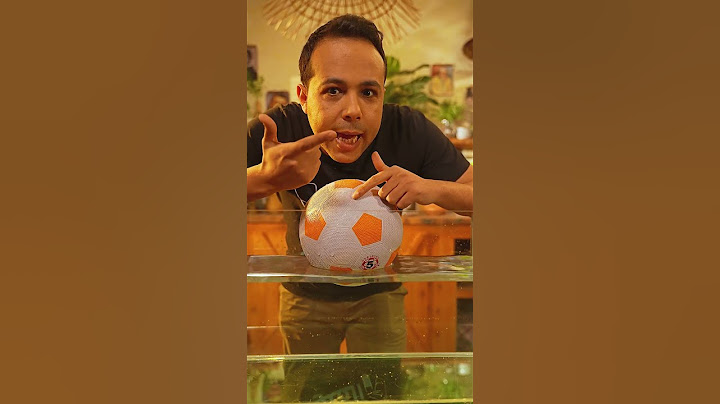 ازاي خلينا كورة تغرق تحت الميه؟