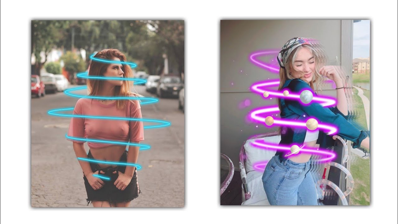 Cara Edit Foto Spiral Neon Effect di Android - YouTube