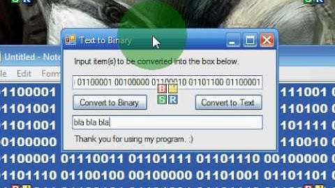 My "Text to Binary Code Program" and a bonus ending!!!