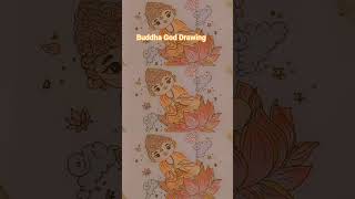 🐚 Buddha god beautiful and cute drawing. .. Subscribe my channel plz ..