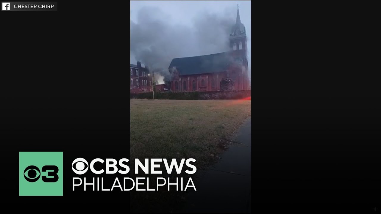 3-alarm fire breaks out at church in Chester, Pennsylvania