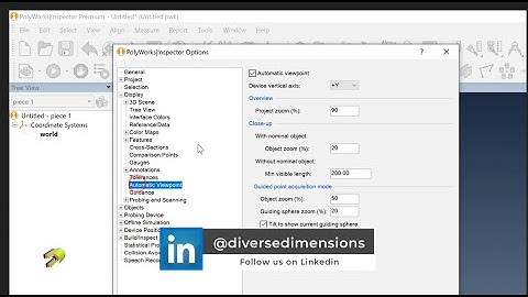PolyWorks: How to Turn the Automatic View Point Off