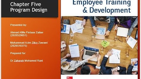 HTH760 CHAPTER 5: PROGRAM DESIGN PART 2