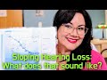 Hearing Speech With A Sloping Hearing Loss | High Frequency Hearing Loss | Hearing Loss Simulation