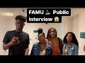 Asking students at Famu 🟠🟢 questions gets crazy 😂😂😂 (HBCU) public interview