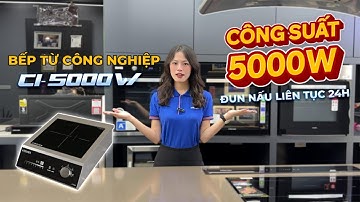 BẾP TỪ CÔNG NGHIỆP KÖCHER CI-5000W: CÔNG SUẤT KHỦNG, CHỐNG NƯỚC, CHỊU LỰC 100KG
