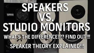SPEAKERS vs STUDIO MONITORS!!! What's the difference? Find out!!! TSC Production Tip 005