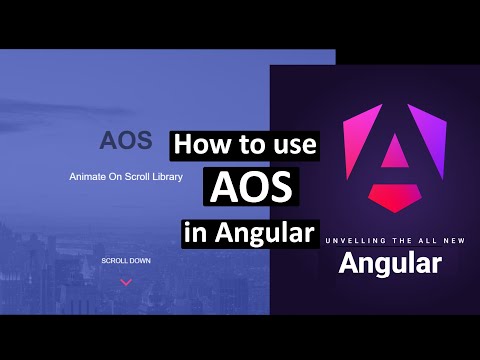 How to use AOS animation in Angular project?