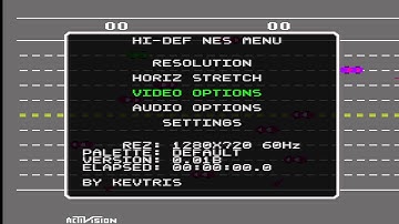 Hi-Def NES HDMI Adapter Menu Test
