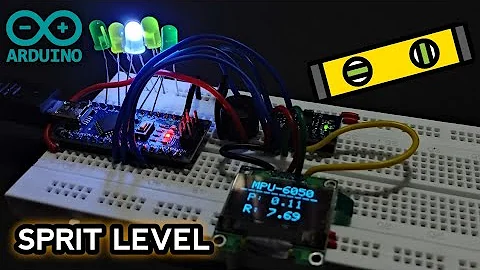 Arduino Sprit level indicator using MPU6050