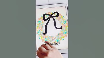 Easy Dot Wreath in Procreate | Tutorial