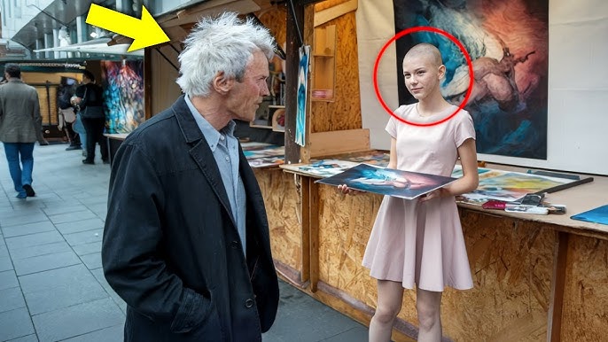 Girl Sells Artwork To Fund Her Chemo, Then Clint Eastwood Walks By & Shocks  Everyone!