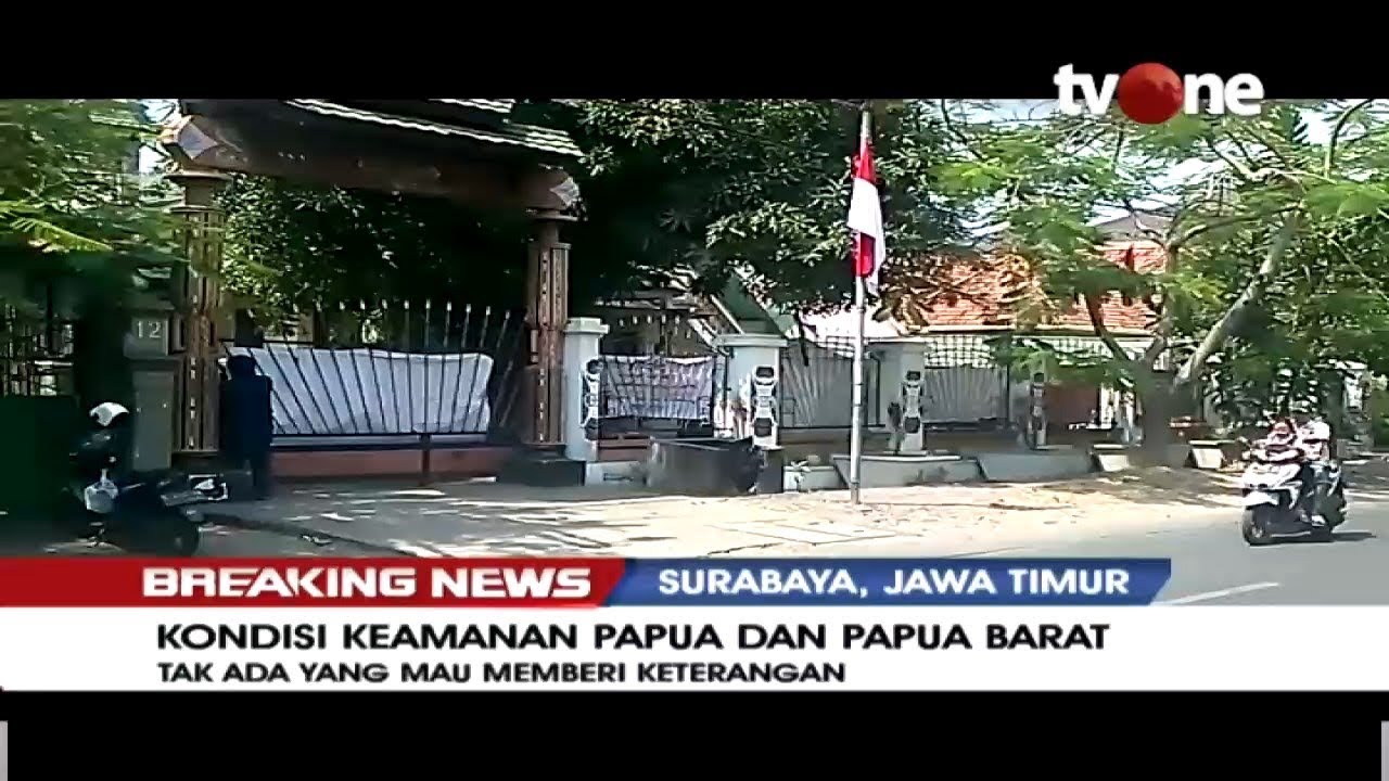 tv one live streaming free Asrama Mahasiswa Papua di Surabaya Sepi Aktifitas