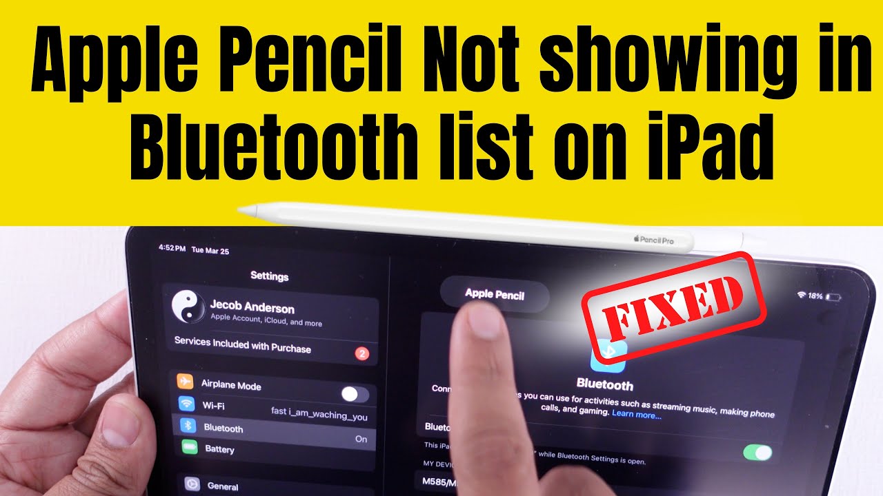 7 Fixes Apple Pencil Not showing in Bluetooth list on iPad - YouTube