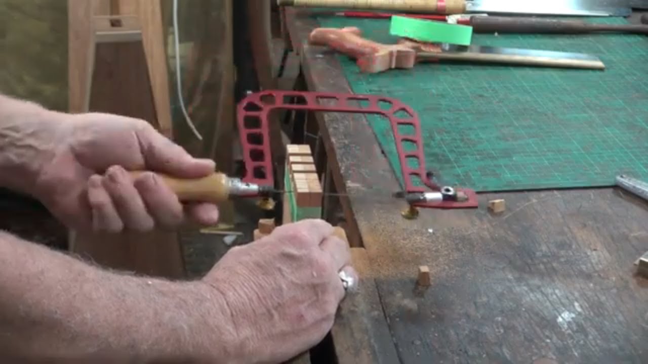 Hand Cutting Dovetails, Cutting Them out. YouTube