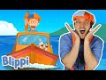 Blippi  boat song learn  abc 123 moonbug kids  fun cartoons  learning rhymes