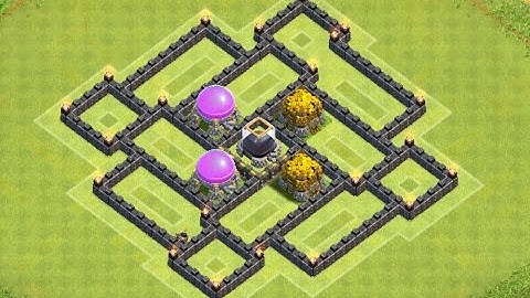 Clash of Clans - NEW TH7 Dark Elixir Farming Base With Air Sweeper Speed Build