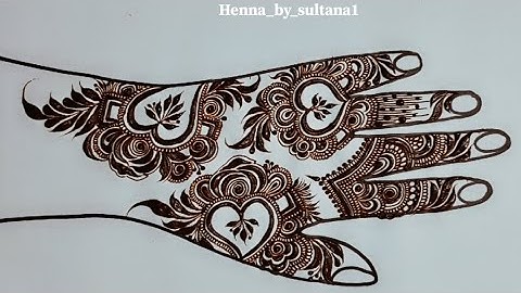 Floral henna design ✨ step by step tutorial for beginners ✨