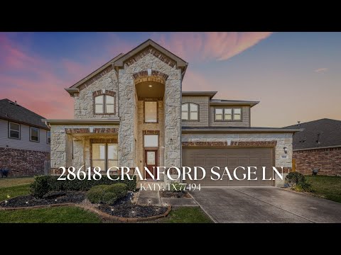 28618 Cranford Sage Ln, Katy, TX home video tour