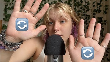 ASMR repeating my intro! tingly whispers and hand movements 💜