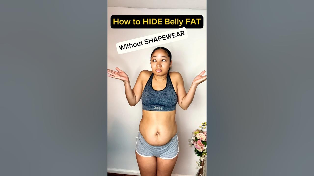 How to hide BELLY FAT without SHAPE WEAR #shorts #stylingtips