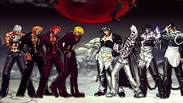 [KOF Mugen] Bosses K Team Vs Vs WF Iori Yagami Team