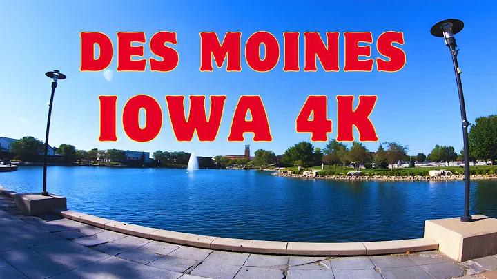 Walk Tour 4K | Jordan Creek Town Center Artificial Lake, Des Moines, Iowa, USA | 2024