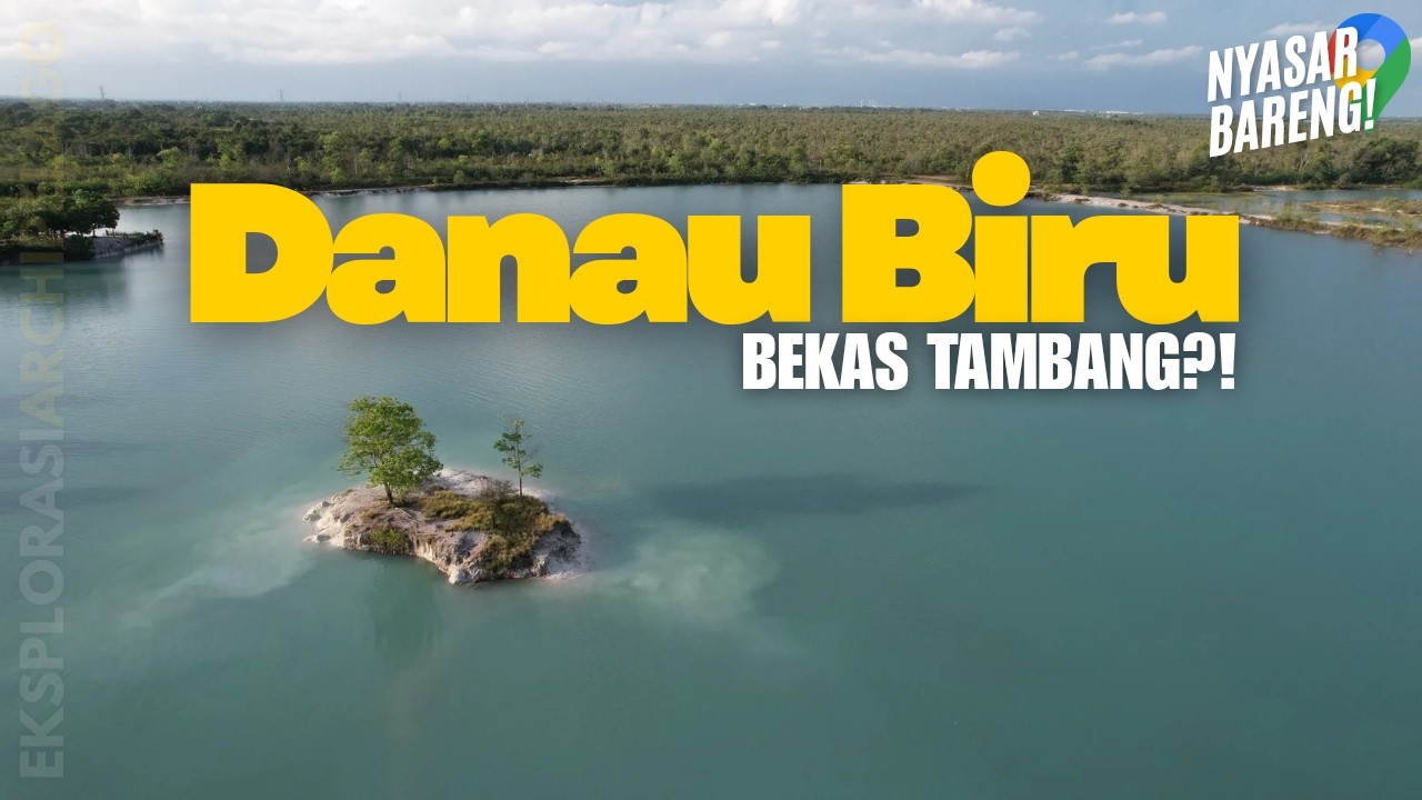 Danau Biru Bekas Tambang di Kalimantan, Airnya Biru Banget!