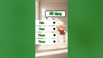 Sử dụng : This, that, these, those #hoctienganh #học #english #learnenglish