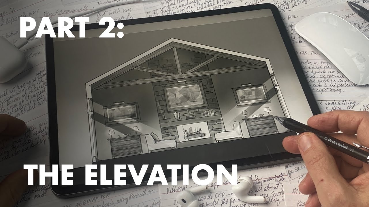 fast plan to elevation in procreate - YouTube